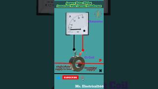 ampere meter wiring connection with current transformer shortsviral shorts viralshorts [upl. by Jasik]