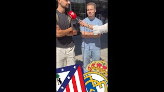 ATLÉTICO VS REAL MADRID  El PRONÓSTICO de la AFICIÓN del BERNABÉU [upl. by Atnamas]