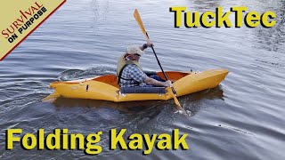 Tucktec Folding Kayak Review  No Roof Rack Needed [upl. by Ymma]