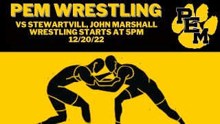 Wrestling vs Stewartville John Marshall [upl. by Uoliram]