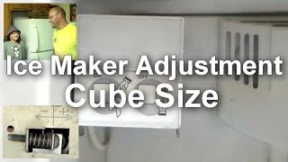 Ice Maker Troubleshooting and Adjusting  Cube Size [upl. by Dode324]