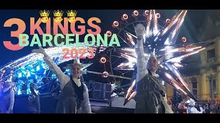 CABALGATA DE LOS REYES MAGO EN BARCELONA 2023 [upl. by Eelrihs]