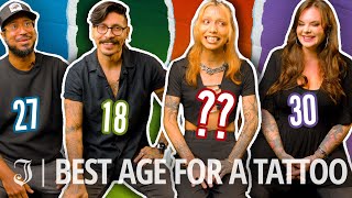 Every Tattoo I Got Up Until 30 Was Terrible The Best Age To Get Tattooed  Tattoo Artists React [upl. by Skill169]