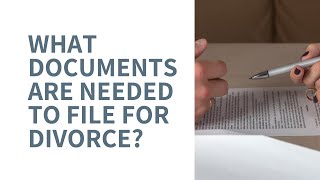 Documents Needed for Divorce Before You File [upl. by Romain]