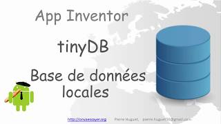 tinyDB  tuto database App Inventor [upl. by Shifrah705]