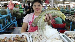 Phuket Seafood The Freshest Seafood in Patong Banzaan Food Market Phuket Thailand [upl. by Towney]