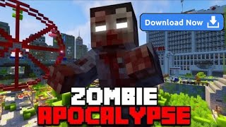 Zombie apocalypse 100 Days Mod Download  Minecraft pebedrock [upl. by Georgie536]