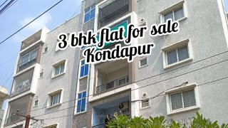 PROP 1357  3 BHK FLAT FOR SALE  RAGHAVENDRA COLONY  KONDAPUR HYDERABAD  8790999296  SUBSCRIBE [upl. by Valdemar]