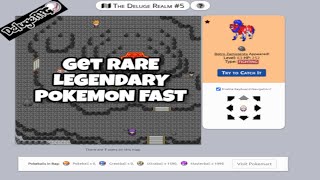 HOW TO CATCH LEGENDARY POKEMON FAST IN DELUGE RPGBEST METHOD IN 2020 [upl. by Akirej594]