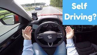 Skoda Lane Assist Kodiaq  POV Test Drive [upl. by Egoreg]