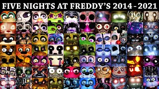 All FNAF Jumpscares in 10 Minutes 20142021  FNAF 1 2 3 4 SL 6 UCN VR HW CoD AR SB [upl. by Annid767]