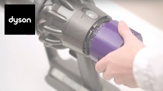 How to clean your Dyson Cyclone V10™ cordless vacuums filter [upl. by Lazarus847]