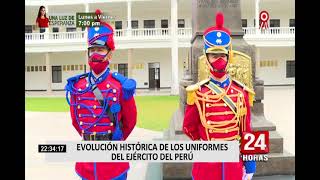 Evolución histórica de los uniformes del Ejército del Perú [upl. by Alburga]