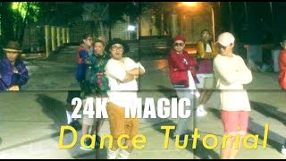 How to Dance Like Bruno Mars  Tutorial  24K MAGIC  OFFICIAL [upl. by Koetke]