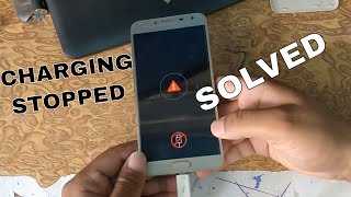 Charging stopped ll Battery temperature too highlow Fixed 100 in SAMSUNG J4 [upl. by Naloj]