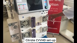 CVVHD setup citrate [upl. by Neiluj73]