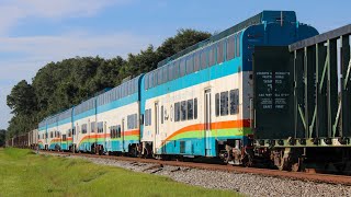 TriRail DMUs last run out of Florida and more on the CSX SLine [upl. by Jaymie739]