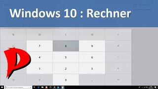 Windows 10  kleine Helferlein  Taschenrechner  Calculator [upl. by Nanine]