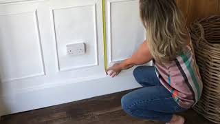 The Simplest DIY Wall Panelling Tutorial Online [upl. by Snodgrass]