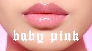 BABY PINK PLUMPED  GLOSSY LIPS TUTORIAL [upl. by Anaed]