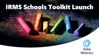 IRMS Schools Toolkit Launch [upl. by Aytak]