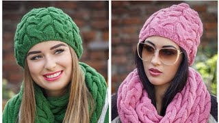 Caciulita tricotata Torsade Partea 2How to knit a cap Вязать Шапочка🤗🤗🤗 [upl. by Nosac]