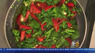 Cooking With Stephanie amp Tony Broccoli Rabe [upl. by Samaj]