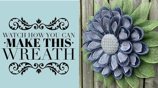 Easy DIY Wreath Tutorial  Julies Peekaboo Petal Wreath  Wreath Center  Look at What I Made [upl. by Nylidnam]