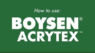 How to use BOYSEN Acrytex [upl. by Katleen668]