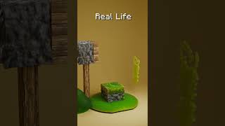 Minecraft vs Real Life 3D Simulations 🔥🔥🔥 [upl. by Aitselec]