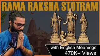 Learn Shri Rama Raksha Stotram for Shri RamMandirPranPratishta 2024  with English Meanings [upl. by Kerianne]