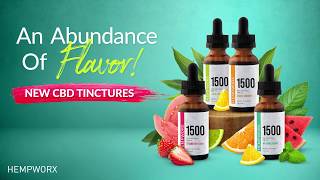 HempWorx CBD Tinctures  New Flavors [upl. by Lonnie]