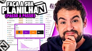 A MELHOR Planilha de Controle Financeiro no Notion Tutorial de Notion para Finanças [upl. by Imyaj]