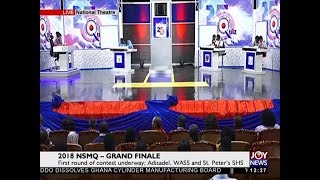 Adisadel College West Africa SHS and St Peter’s SHS – NSMQ 2018 Grand Finale  JoyNews 5718 R1 [upl. by Mano]