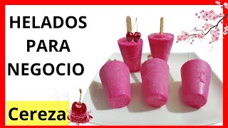 HELADO DE CEREZA DELICIOSOS HELADOS CASEROS CREMOSOS DE CEREZA LAS RECETAS DE ADELA [upl. by Josh]