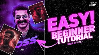 Insta Viral Poster Making Beginner Tutorial In Malayalam  Photoshop [upl. by Doniv]