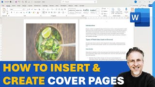 How to Create Project Front Page in Microsoft Word  Cover Page Design in MS Word [upl. by Anaila]