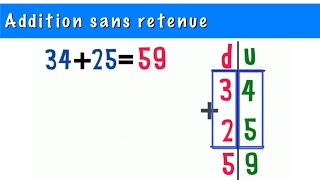 L’addition posée en colonne sans retenue  cpce1 [upl. by Nylkoorb]