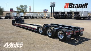 Brandt 55 Ton Lowboy Trailer  Midco Sales [upl. by Jana]