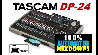 Tascam DP24DP32 Digital Portastudio Using Automated Mixdowns [upl. by Nimoynib]