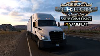 American Truck Simulator Wyoming Gameplay PC [upl. by Ynavoj894]