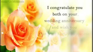 BEST HAPPY ANNIVERSARY WISHES FOR COUPLE [upl. by Egarton]