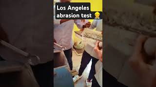 Los Angeles abrasion test civilengineering trending love love lovely motivation friendship [upl. by Wiseman]