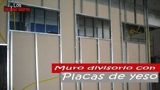 Como hacer Muro divisoriopared de tablaroca parte 1 [upl. by Nodlehs786]