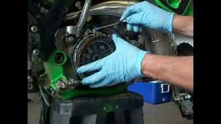 Kawasaki kx250 clutch rebuild [upl. by Coke]