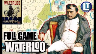 WATERLOO Full Game PLAYTHROUGH  Classic AVALON HILL Boardgame [upl. by Ilatfen]