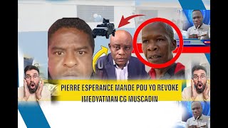 ISMAEL VALESTIN BYEN KASE METE NAN MEN PIERRE ESPERANCE MEYE KITE CG MUSCADIN AN REPOL [upl. by Nannerb]