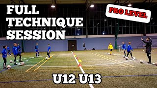 Coerver Training ⚽️ Full Technique Session ✅️ U12 U13 [upl. by Norha]