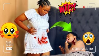 Unaninyeshea kwa uso Period Prank on boyfriend  funny reaction [upl. by Akimaj376]