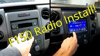 Ford F150 Double Din Sony XAVAX5000 Apple Car Play Radio Install [upl. by Sayer724]